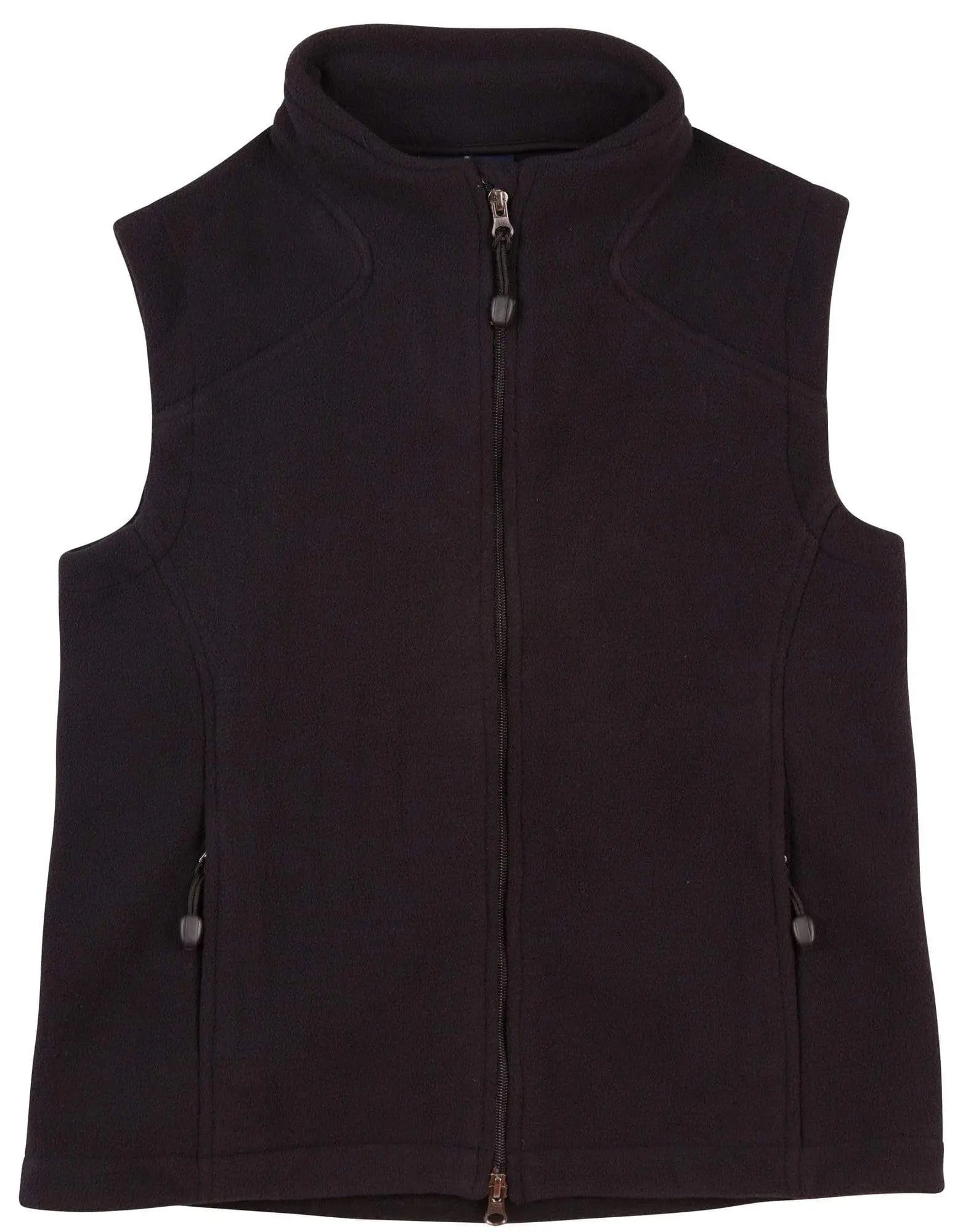 Diamond Fleece Vest Ladies' Pf10 Casual Wear Winning Spirit Black 8
